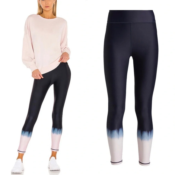 The Upside SEAWATER DIP DYE MIDI PANT 7/8 Leggings Indigo High Waist Small - Picture 1 of 10